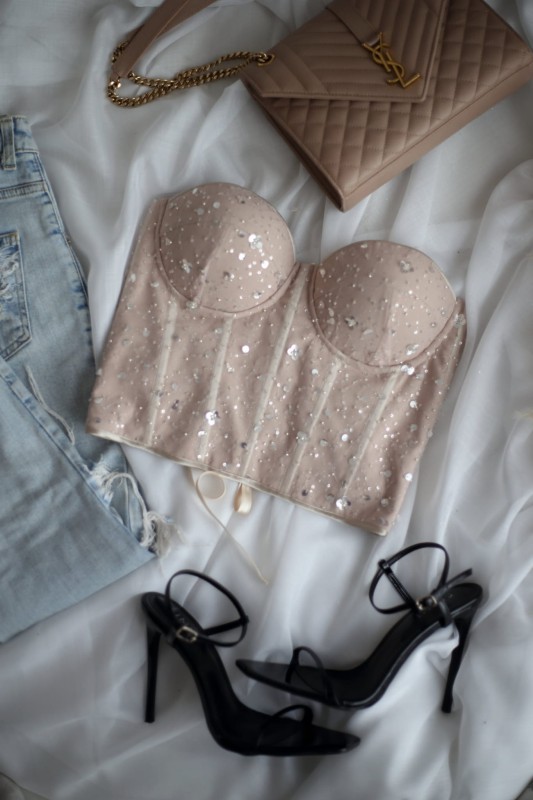 Gorset z cekinami Sparkle - szrecka.com
