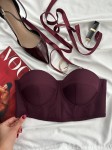 Bordowy gorset Wine