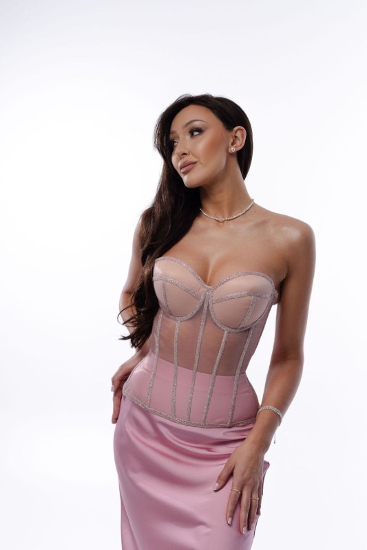 Różowy gorset - Szarecka.com