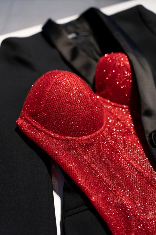 Czerwony gorset Mary - Szarecka.com