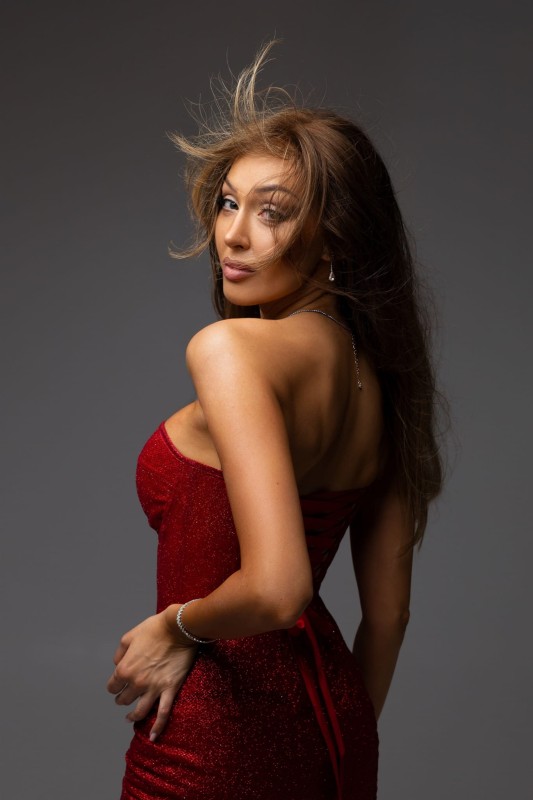 Czerwona sukienka mini - Szarecka.com